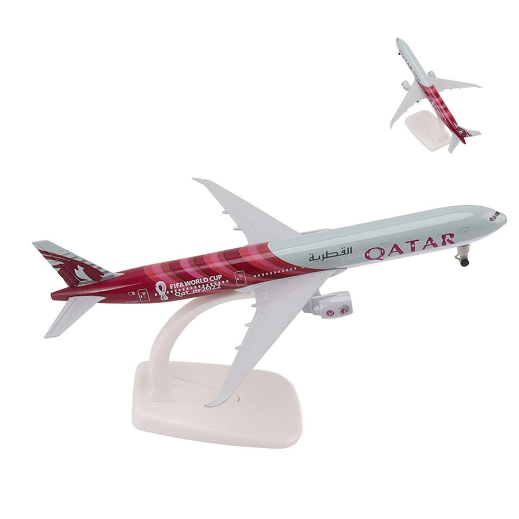 Airplane Model Alloy Home Decoration Complete Engraved Lines Simulated Stable Base Airways Plane