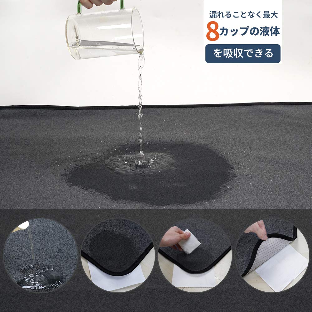 Washable Pet Sheets for Dogs and Urine Pet Machine Reusable Set of Cats, Pads, Mats, Quick-Drying, Non-Slip, Washable, (Gray, 165x122cm, 2)
