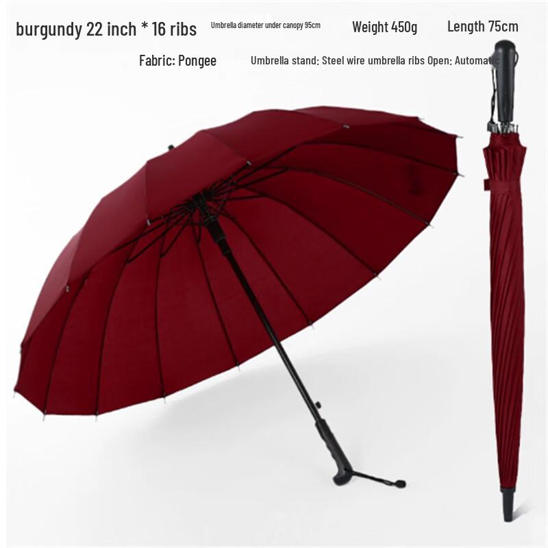 Large Straight Windproof Umbrella