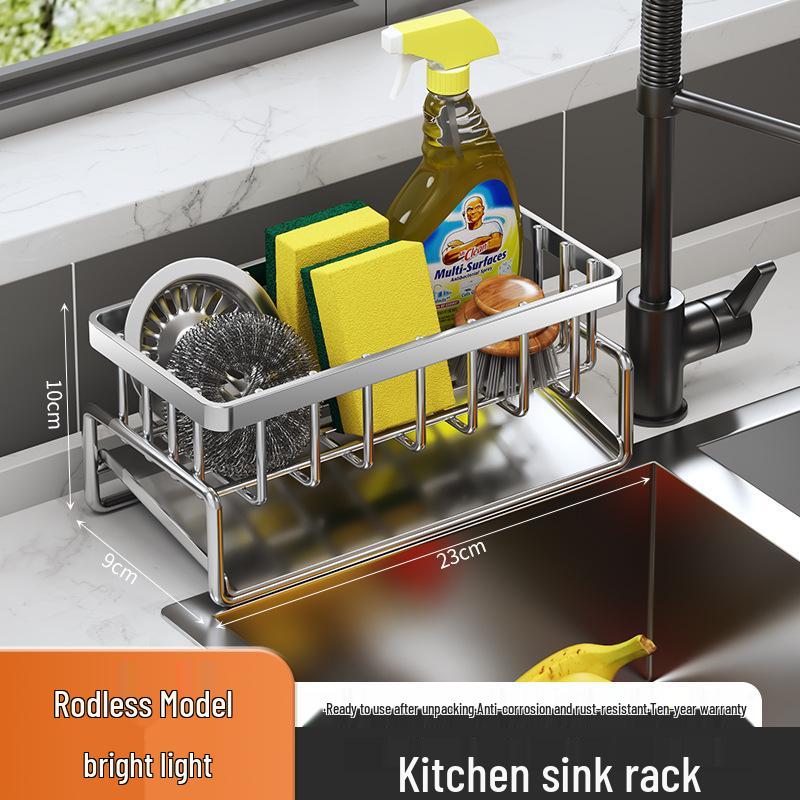 Multi-functional Kitchen Dishcloth & Sponge Holder with Soap Storage