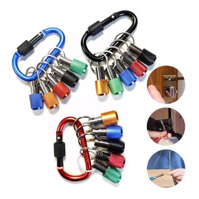 5Pcs/Set 45295 Inch Bit Holder Chaveiro Extensão Hastes Colorido Hex Latch Ganchos