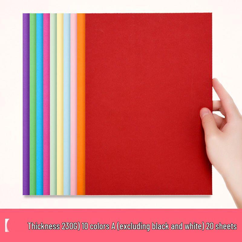 

Плотная цветная бумага для рукоделия формата А4 для рисования и живописи, 8K/4K, Идеально подходит для студентов и детского сада 230g A4 white, 50 sheets