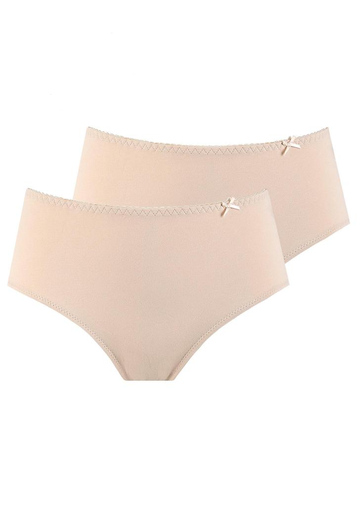 Wyższe gładkie figi damskie (2 pack) LPC 110