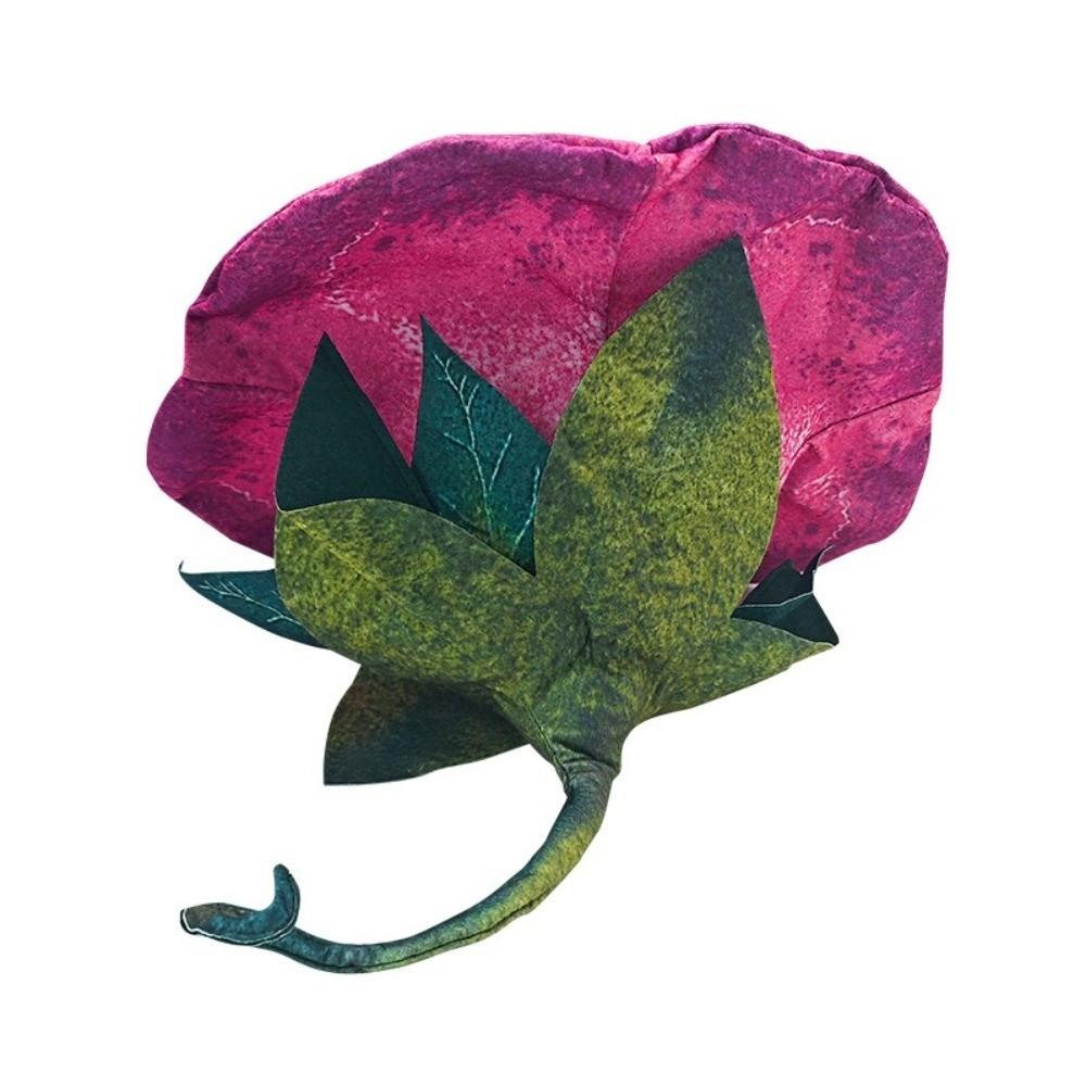 Vintage Flower Witch Hat Comfortable Elastic Fit Floral Stage Costume Hat Party Photo Accessory