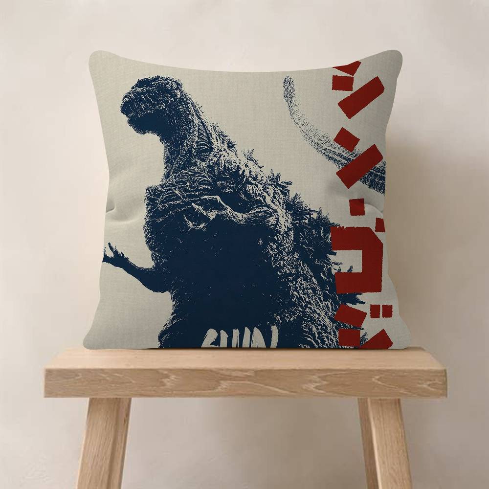 Pc GGodzillas Anime Cushion Cover Car Throw Pillow Case For Sofa Car Christmas Gift