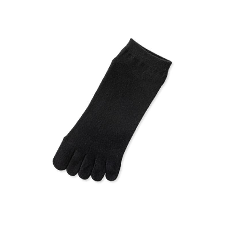 Five-fingered Men's Cotton Socks Solid Color Separate Toe Summer Thin Toe Socks Mesh White Summer Anti-athlete Short Socks