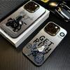 Case For iPhone 14 Motorcycle Pattern Laser Phone Case For iPhone 15 13 12 11 Pro Max X XR XS 7 8 Plus Plating Matte Back Cover