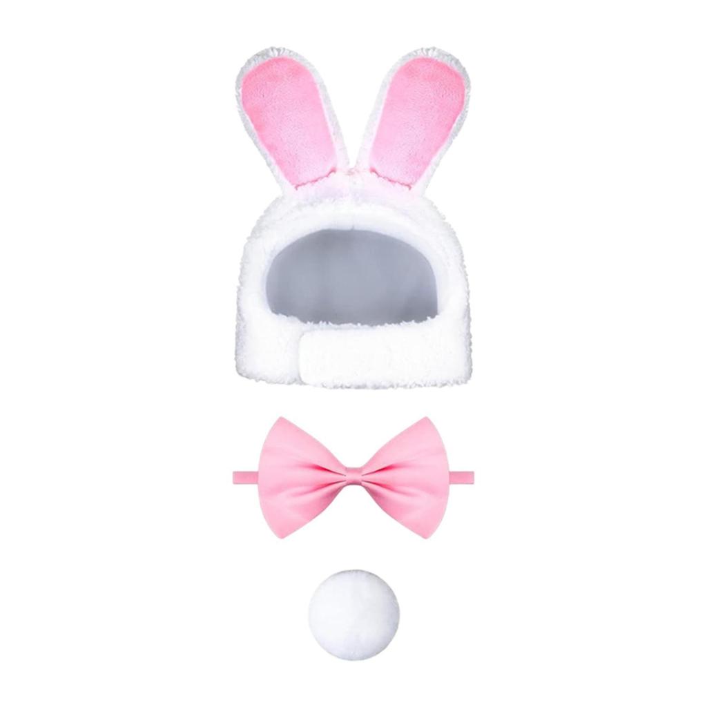 3Pcs Cute Costume Bunny Costume Cute Bunny Ears Accessories Cosplay for Daily wearing Small Dogs Photo Props Halloween Festival