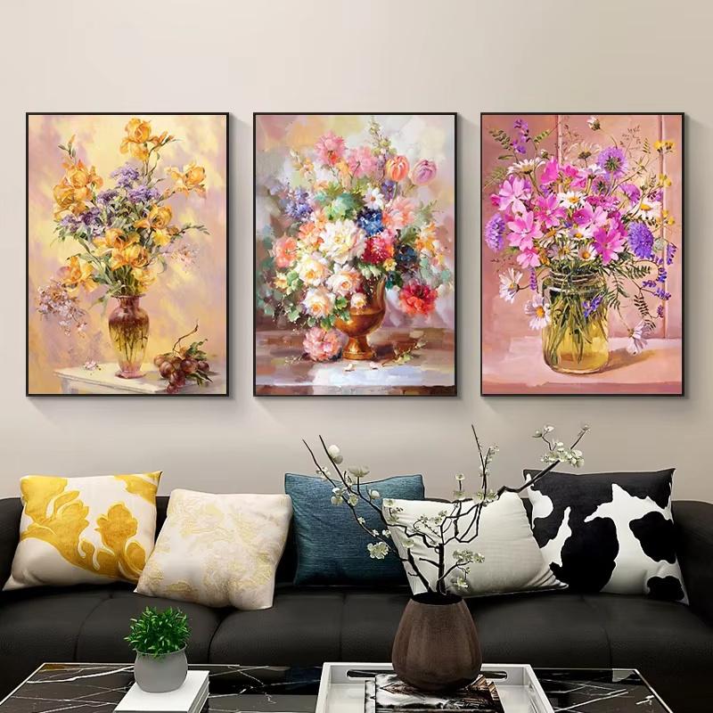 5D DIY Diamond Painting Beautiful Flower Mosaic Diamond Embroidery Painting Full Round Rhinestone Home Decor Gift