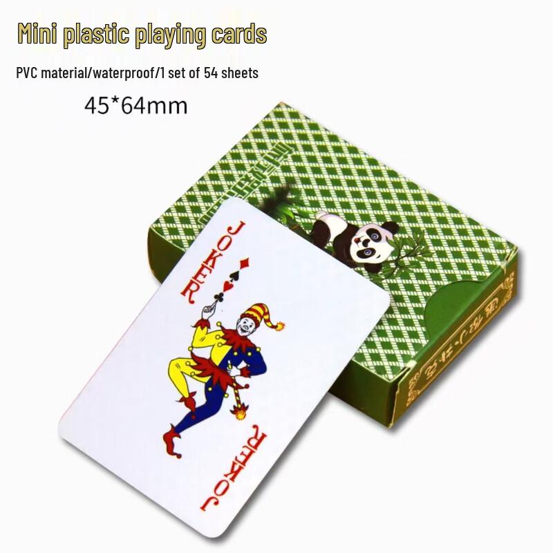 Brangdy Cute Mini Plastic Travel Playing Cards (3-Pack)