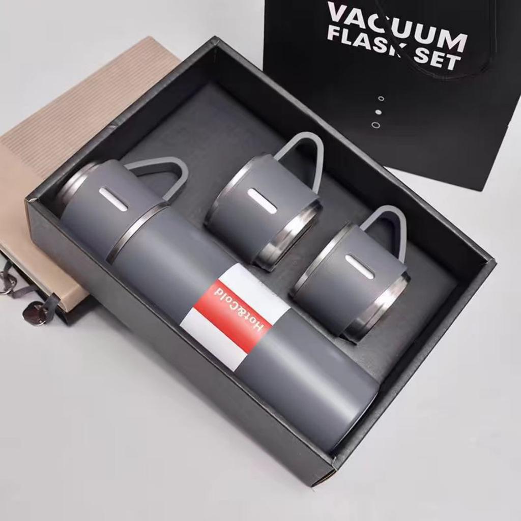 500ML 304 Stainless Steel Vacuum Insulated Cup Gift Set Office Business Coffee Mug Thermos Bottle Office Gift Set