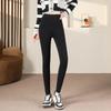 Women's Autumn Winter New Fleece Thicken Cotton Warm Leggings Red High Waist Elasticity Slim Tight Casual Leggings
