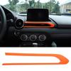 ABS Orange Center Console Air Outlet Frame Trim For Mazda MX-5 Miata 2016-23