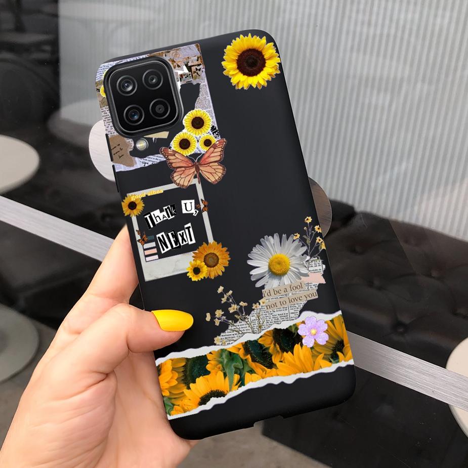 Für Samsung Galaxy A12 Hülle M12 F12 Cue Süßigkeiten Bemalte Abdeckung Weiche Silikon Handyhülle Für Samsung A12 M 12 GalaxyA12 Coque Bumper
