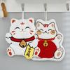 Coral fleece new lucky cat hand towel soft and absorbent cute embroidery can hang rag quick dry hand towel