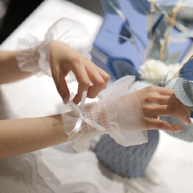 Sweater Sleeves Flared Sleeves False Wrist Cuffs Decorative Wrist False Sleeves