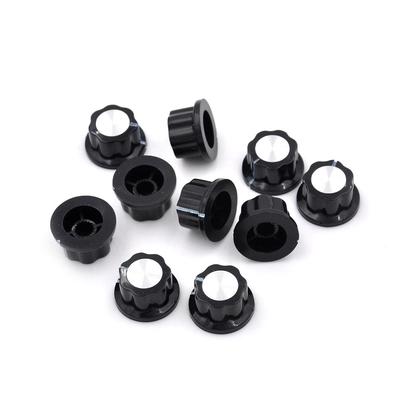 10 Pcs Potentiometer Knob Rotary Control Turning Bakelite Knob Hole Dia 6Mm