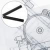 30cm Aluminum Folding Rulers with Protractors Easy Carry  Drawing Tool Upgrades for Precise Measurements in Art & Designs
