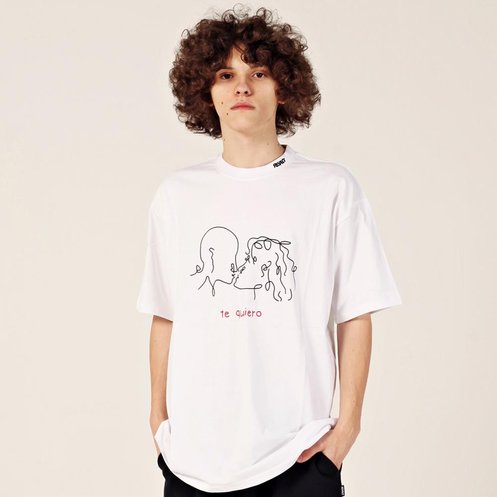 Respect Kiss Tee (White) L