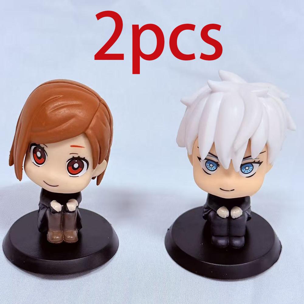 1-5pcsOriginal Jujutsu Kaisen Anime Figure Look Up Kkotsu Yuta Geto Suguru Anime Figure Q Version Cute Model Toys