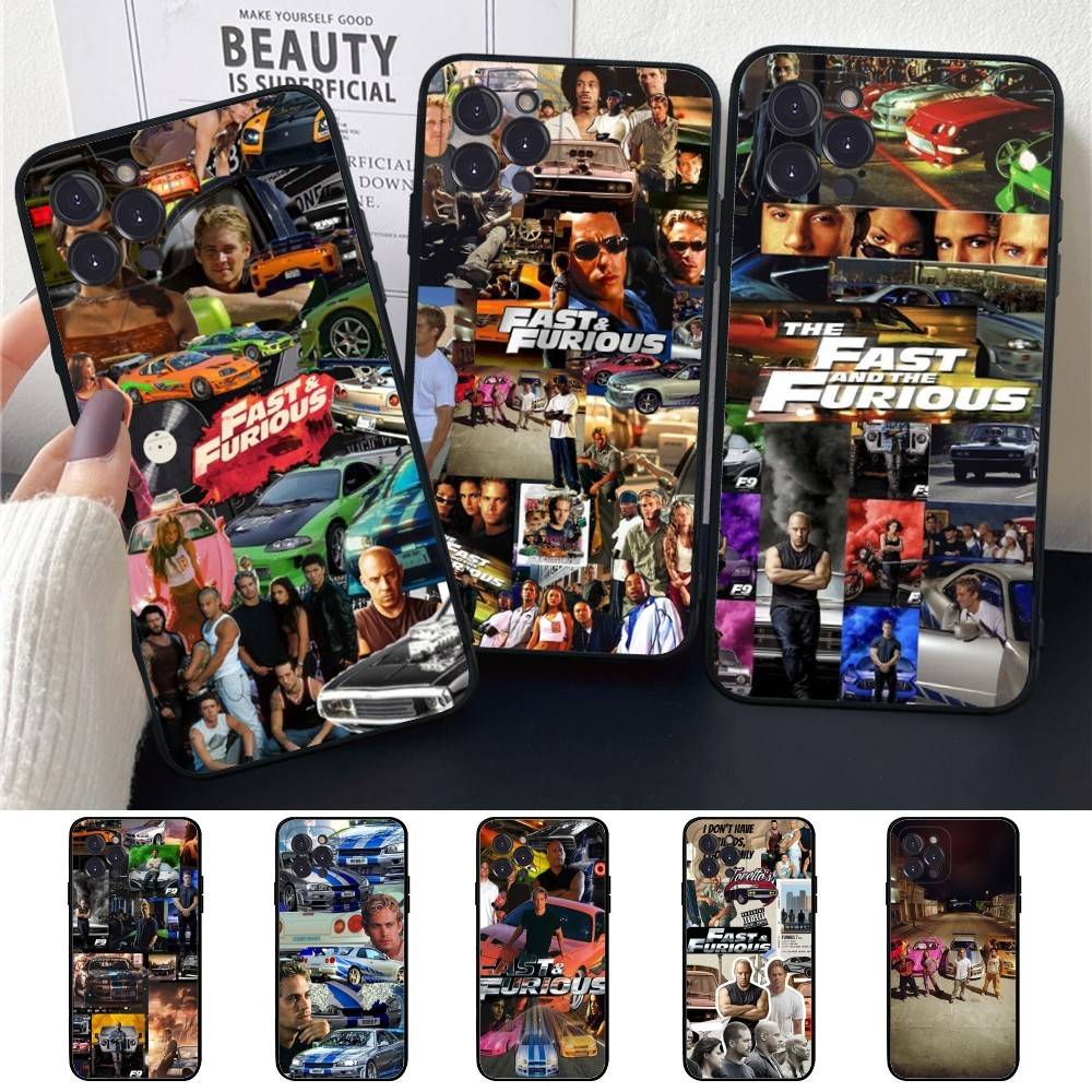 Action Movie Series Fast F-Furious Phone Case Silicone Soft For Iphone 16 15 14 13 12 11 Pro Mini XS MAX Plus X Cover