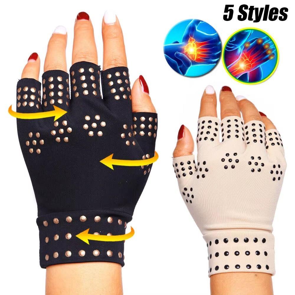Arthritis Joint Magnetic Gloves Anti-UV Cycling Driving Gloves  Women Girls
