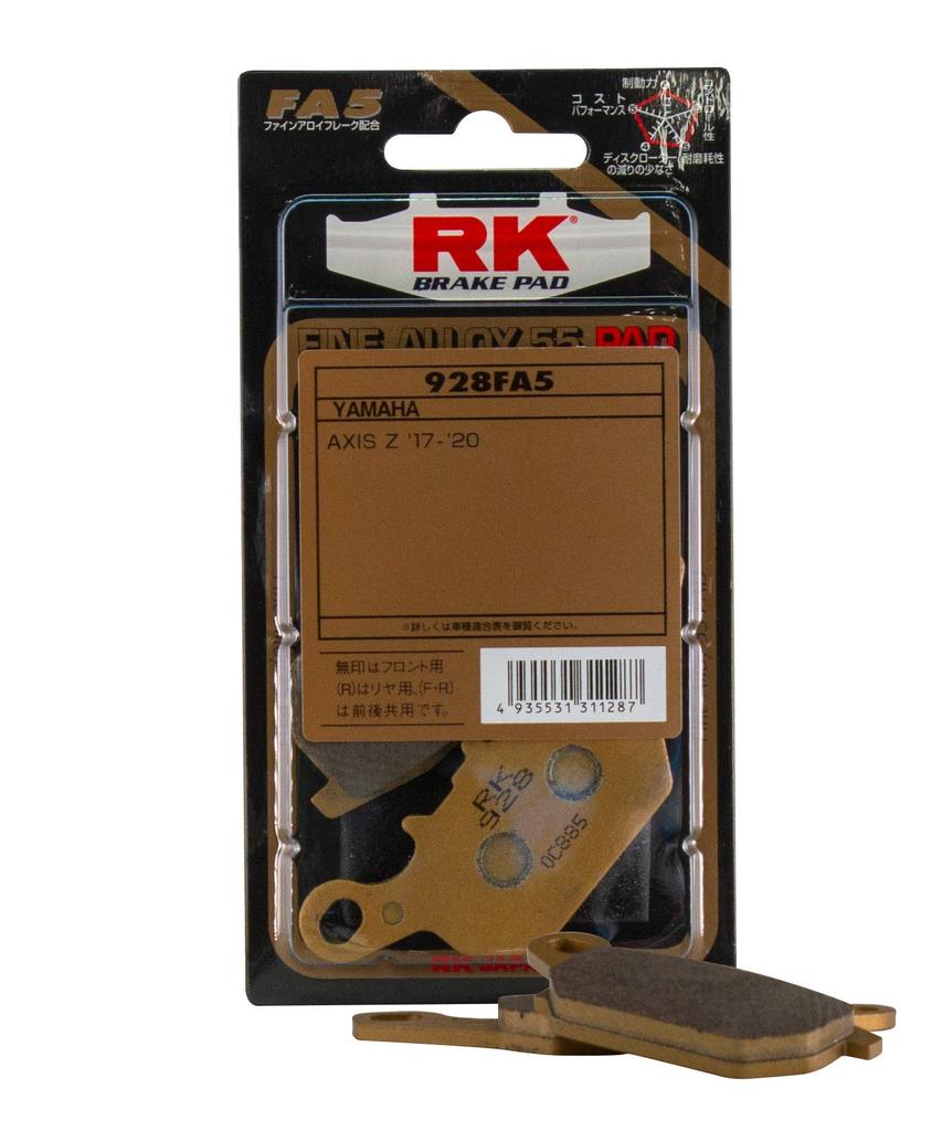 ARK 928FA5 Brake Pad FINE ALLOY55 - Fine Alloy 55- Street Use for Axis 'Z Front
