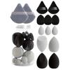 14Pcs/Set Makeup Sponge Kit Latex-Free Foundation Blending Liquid Powder Cream Application Cotton Powder Puff Mini Beauty Sponge Makeup Tools