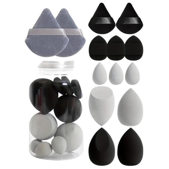 

14Pcs/Set Makeup Sponge Kit Latex-Free Foundation Blending Liquid Powder Cream Application Cotton Powder Puff Mini Beauty Sponge Makeup Tools