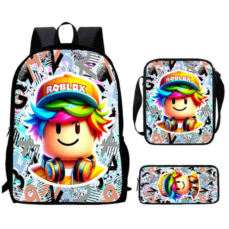Roblox Printed Backpack, Children'S And Elementary School Bags