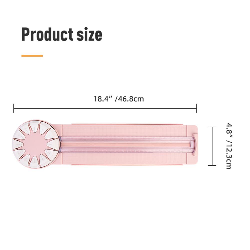 Multi-Function Paper Cutter Creasing Machine 360-Degree Rotating Cutter Head 12 Types Of Edges For Hand-Cutting Card Art Tools
