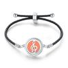 Women's Adjustable Braided Leather Aroma Diffuser Tree of Life Bracelet