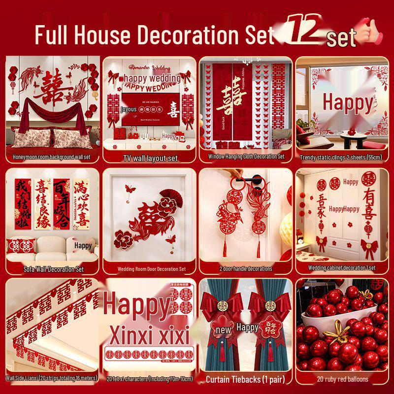 Komplett Bröllopsrumsinredningsset för Sovrum & Nytt Hus