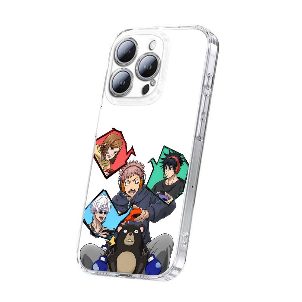 J-Jujutsu K-Kaisen Megumi Fushiguro Phone Case For iPhone 17,16,15,14,13,12,11,Plus,Pro,Max,Plus,E,Air,Mini Transparent