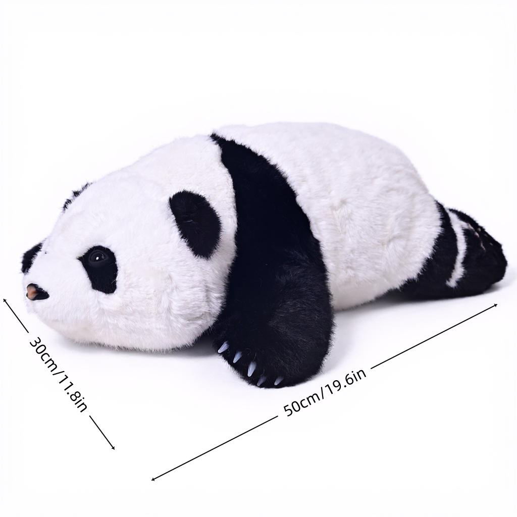 Large Panda Plush Toy 19.6-inch Simulated Animal Doll Soft and Cute Decorative Gift