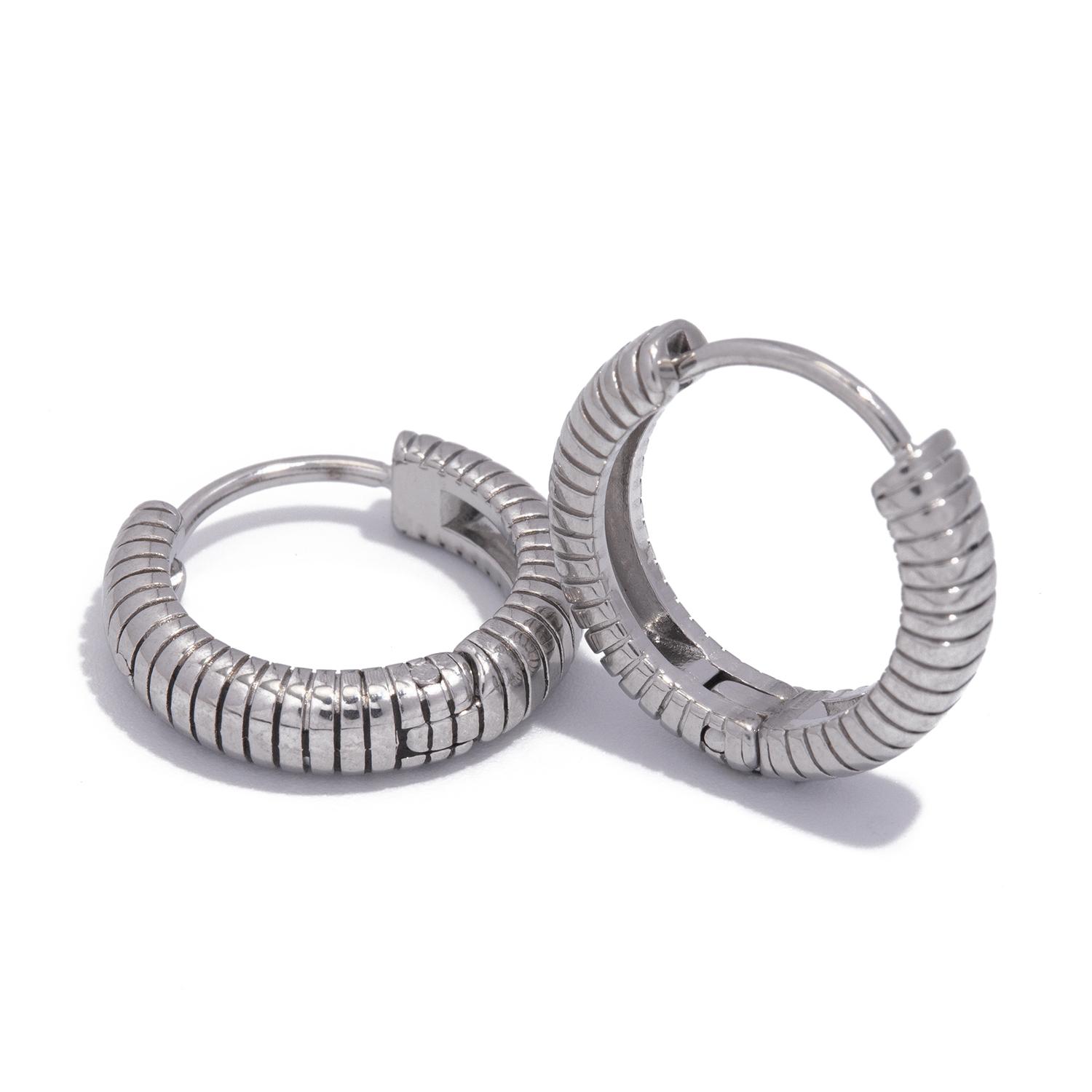

Gold Plated Stainless Steel 15*15mm Hoop Earrings, Unisex Classic Minimalist Hypoallergenic Jewelry Gift