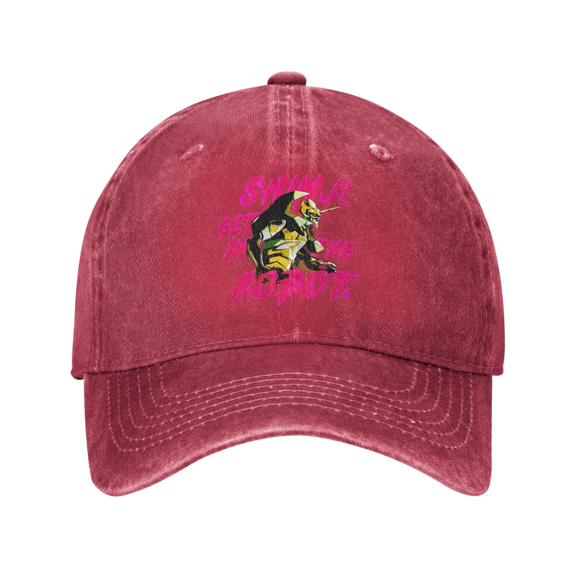 SHINJI GET IN THE ROBOT Baseball Caps Peaked Cap Eva Sun Shade Hats for Unisex One Size