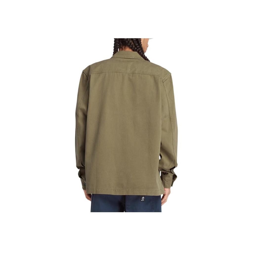 Timberland SS24 Casual Loose Comfortable Jacket Style Long Sleeve Shirt Men shirts Army-Green A42K5-A58