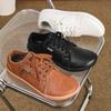 2025 PUAMSS Men Minimalist Barefoot Shoes | Zero Drop | Unisex Wide Width Fashion Sneaker Leather Walking Shoes