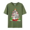 Christmas Pajama Maltese Tree Dog Xmas T Shirts Hip Hop Novelty Cotton Men Top Tshirts England Style