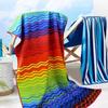 Quick Dry Beach Towel Microfiber Printed Large Size Sun Protection Cover Up Women Men Swimming Pool Travel Outdoor Use