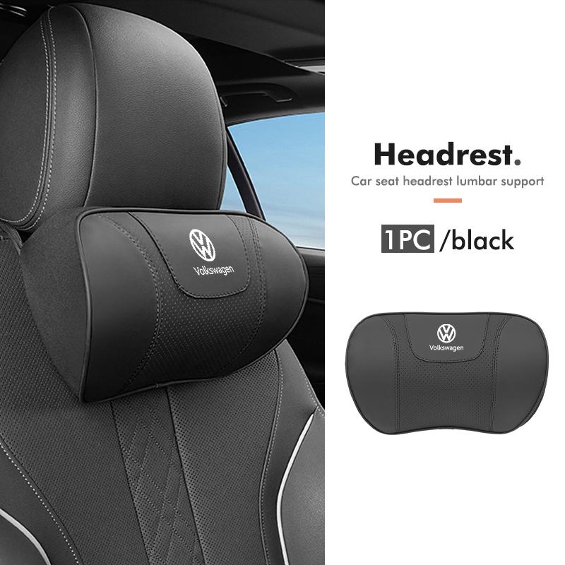 RUN1 For Volkswagen VW Car Headrest Lumbar Support Memory Foam Pillow Accessories Scirocco Jetta Beetle Golf 4 5 6 Passat Polo B5