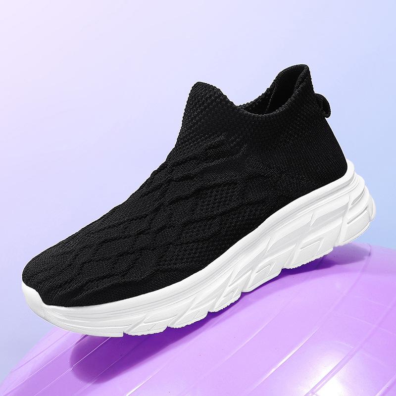 

Summer new large size 46 fly woven breathable couple casual fashion sports foot mesh shoes one piece 2025 46