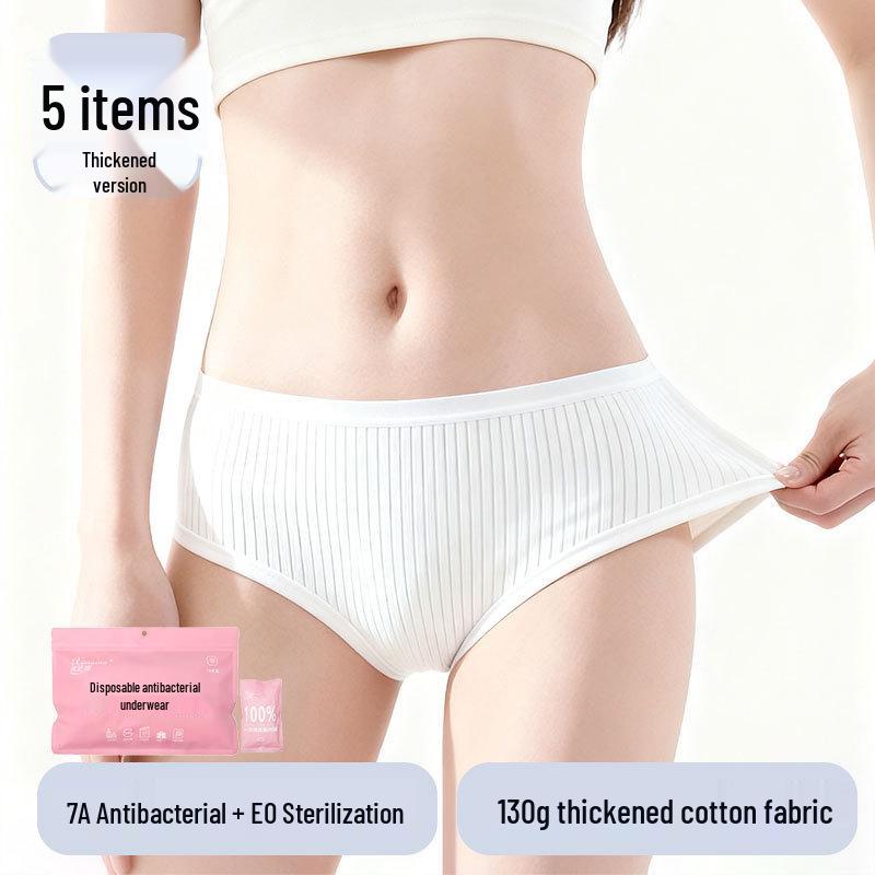 Women's Extra Large High Waist Disposable Cotton Underwear - Plus Size Daily Use
