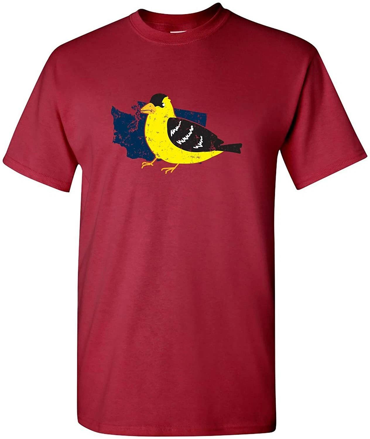 Птица штата Вашингтон - Футболка  Гордость штата  - Бордовый M