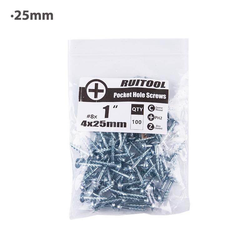 

Диагональный винт для деревообработки Полузубчатый самонарезной винт Специальный крестовой винт 25mm