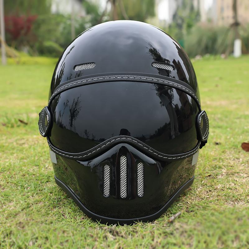 DOT Motorcycle Full Face Helmet Fiberglass Lightweight Casco Moto Double Visor Anti-fog Shield for Men Women