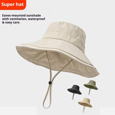 1pc Summer Sun Protection Sun Hat Hiking Fisherman Hat Outdoor Fashion Pattern Sun Shade Bucket Hats for Beach,tralve,parties
