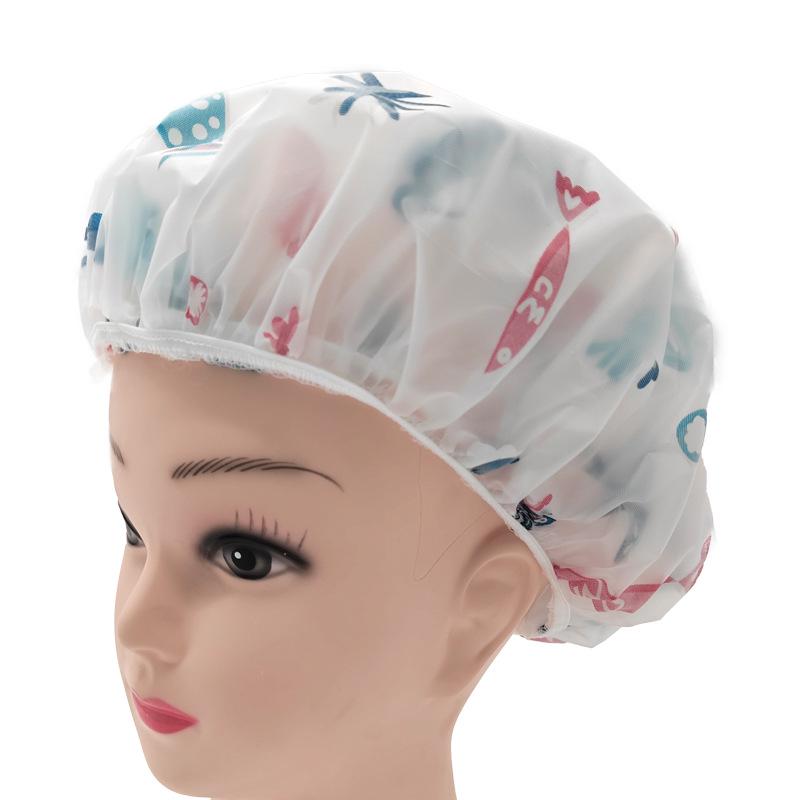 Extra Large High-Grade Frosted PEVA Waterproof Shower Cap