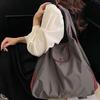 Large Capacity Foldable Shopping Pouch Multi-functional Contrast Color Shoulder Bag  Supermarket